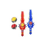 Ледяной и Пламя Бог Меча (Красный Пламя Меч + Полярный Меч + 2 Гlowing Топ Спины)