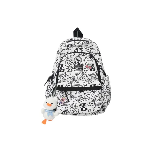 Kaka Tree Нейлон Рюкзак Унисекс Черный Розовый Зеленый Синий Фиолетовый