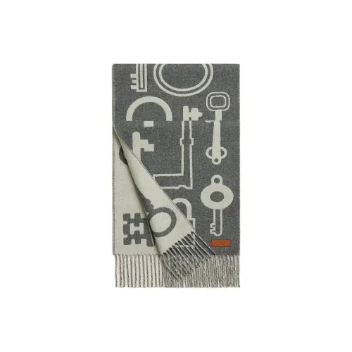 HERMES Casaque Porte Clefs Кашемир Вязаные Шарфы Унисекс