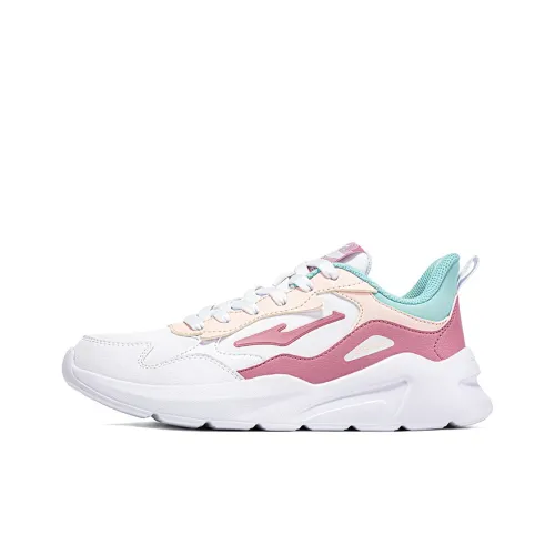 Erke Устойчивые к истиранию низкие беговые кроссовки женские Белый Erke Баухиния Розовый
