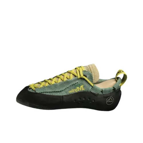 LA SPORTIVA Slip-resistant Abrasion-resistant Low Top Climbing Shoes Unisex Green LA SPORTIVA Противоскользящая Устойчивая к истиранию Низкий Топ Карабинер Обувь Унисекс Зеленый