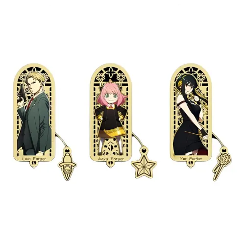 ingyunshi Anya Forger Lloyd Forger Yor Forger Spy × Family Character Metal Bookmark Merchandise по IP