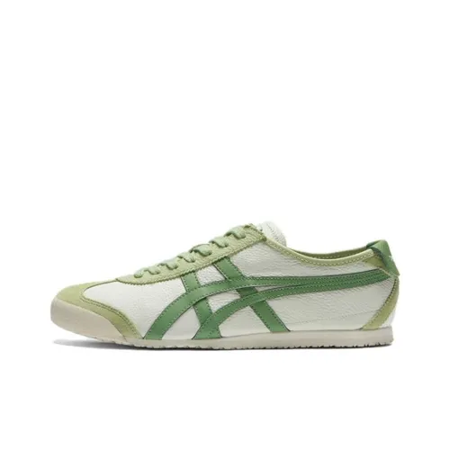 Onitsuka Tiger MEXICO 66 Устойчивый к истиранию Низкий Топ Повседневная обувь Унисекс Зеленый