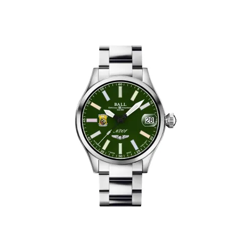 Шар Engineer General II Collection Автоматический Механический Механизм Мужские Часы Часы 45 мм Зеленый Циферблат