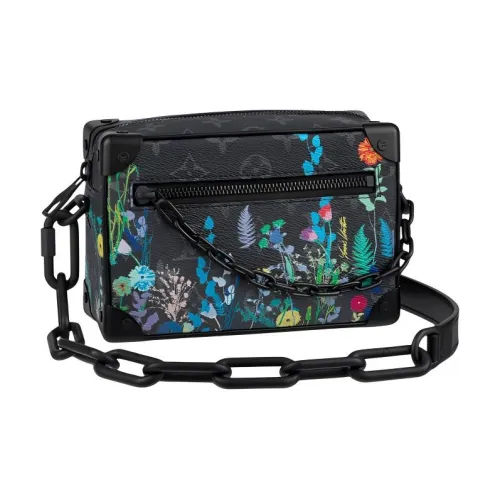 LOUIS VUITTON SOFT TRUNK Холст Маленькая Квадратная Сумка Коробка Сумка Сумка через плечо Стандартная Мужская Серый