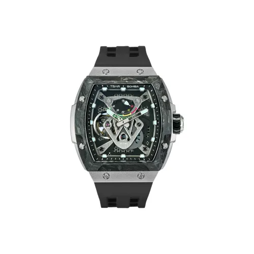 TSAR BOMBA Автоматический механический механизм Мужские часы 50,7мм*46мм*14,5мм Скелет