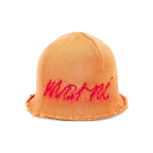 MARNI Шерстяные Шапки Женские Оранжевые