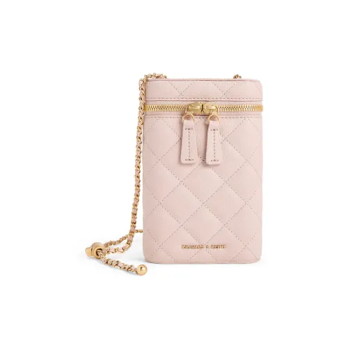 CHARLES KEITH ПУ (полиуретан) текстильная смесь чехол для телефона мини женский черный розовый кремовый молочный белый сланцевый синий серо-голубой