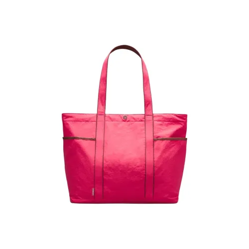 lululemon Полиэстер с Нейлон Тоут Сумка Сумка для покупок Сумка на плечо Сумка Обычный Женские Глазурно-розовый с Бронза