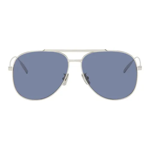 GIVENCHY Металл Бабочка Солнцезащитные очки Мужской Серебряный