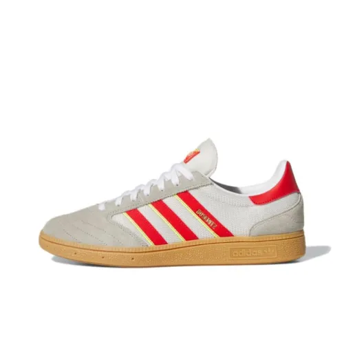 Adidas Originals BUSENITZ VINTAGE Slip-resistant Abrasion-resistant Low Top Skateboard Shoes Unisex Gray Red Adidas Originals BUSENITZ VINTAGE Противоскользящие Устойчивые к истиранию Низкие Кеды для скейтбординга Унисекс Серый Красный