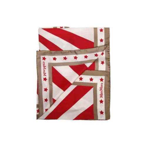 MaxMara Шелковые Шарфы Женские Красный