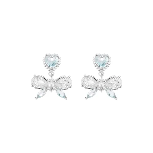 Clect Медные серьги-гвоздики женские синие