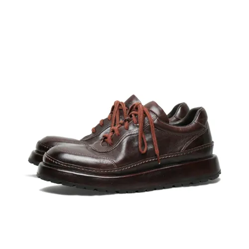 SAINTNJORD Мужские повседневные туфли Low Top Темно-коричневые Мужские