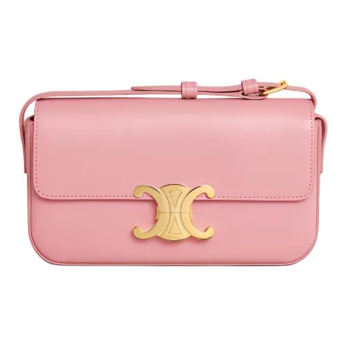 CELINE Claude Коровья кожа Сумка через плечо Сумка на плечо Женская Розовая