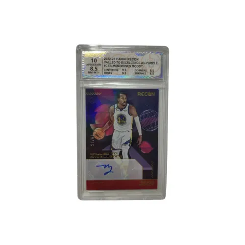 PANINI Moses Moody RECON Public BOOK Подпись 10 баллов Карта Качество 8,5 баллов Сертифицированные карточки 1 шт