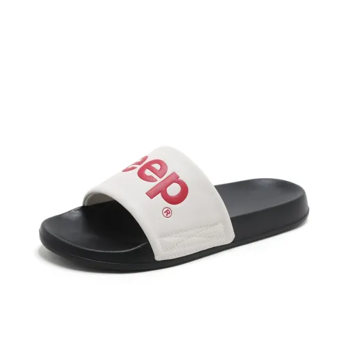 JEEP Слипоны Мужские Черный Белый Красный