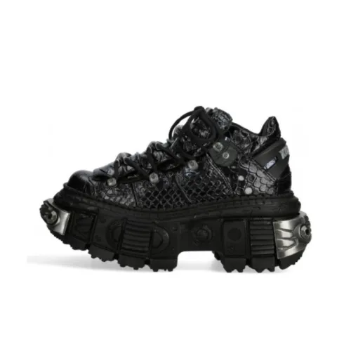 NEW ROCK Низкий топ Повседневная обувь Унисекс Черный