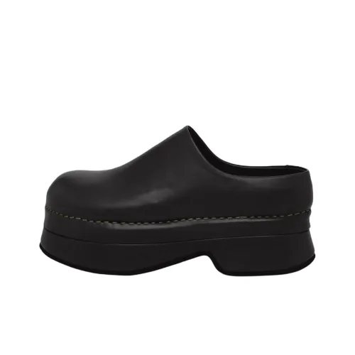 Alexander McQueen Камень Домашние тапочки 8 см Женские Черный