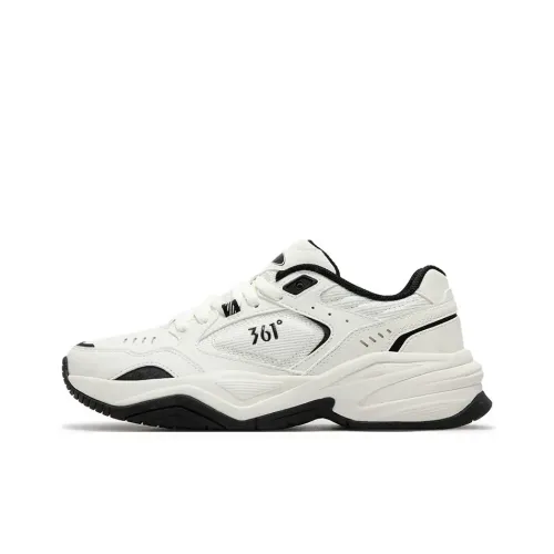 361° Sailing Series Устойчивый к истиранию Низкий Топ Толстая подошва Кроссовки Женские Белый Черный