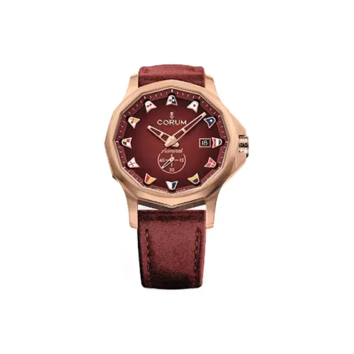 Corum ADMIRAL Collection Автоматический Механический Механизм Мужские Часы Часы 42 мм Красный Циферблат