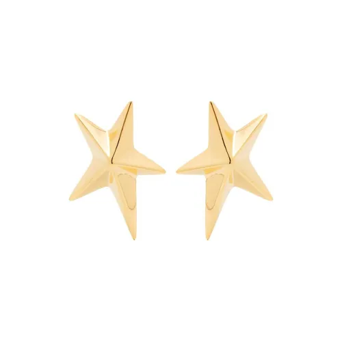 Mugler Brass Stud Серьги Женские Золото