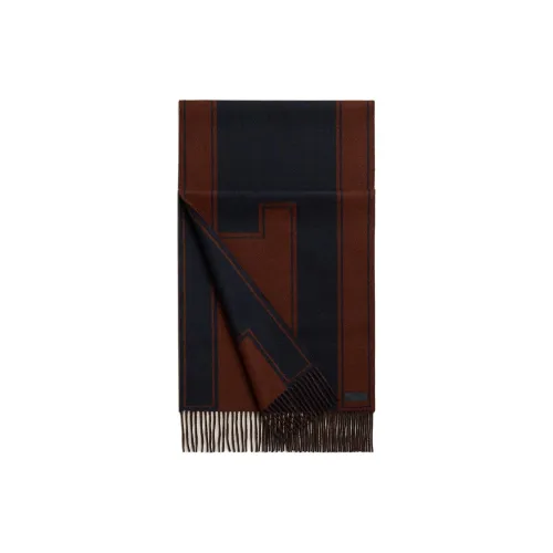 HERMES Кашемир Вязаные Шарфы Унисекс Какао