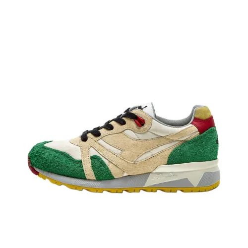 Diadora Heritage Casual Low Top Бежевый Зеленый Унисекс