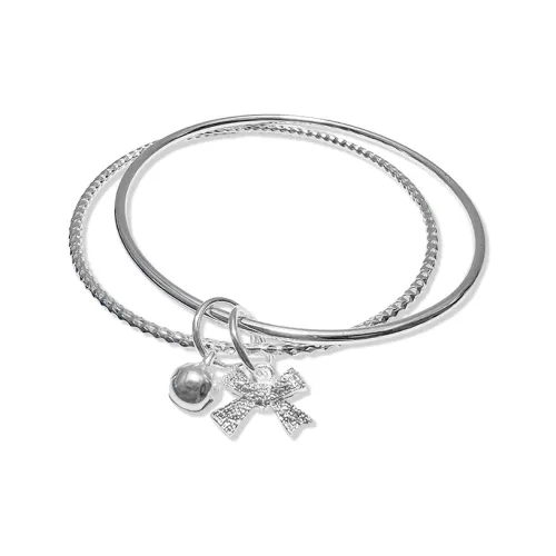 WANLIACC Сплав Бант Колокольчик Двойной Браслет Loop Женские