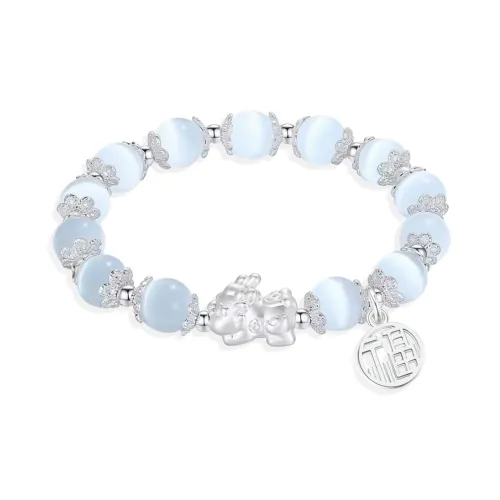 Teddy Bear Collection Стекло Кошачий глаз Браслеты Унисекс