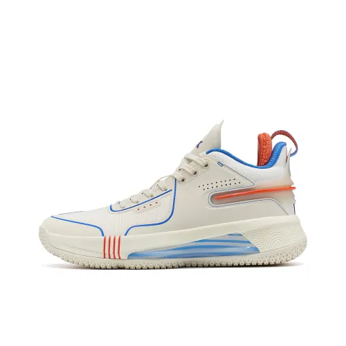 PEAK Flash 4 Нижняя юбка Устойчивая к истиранию MID Баскетбольные кроссовки Мужской Экрю