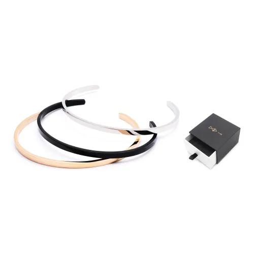 DAP Титановый Стальной Браслеты Унисекс Черный Серебряный Золотой Трехцветный