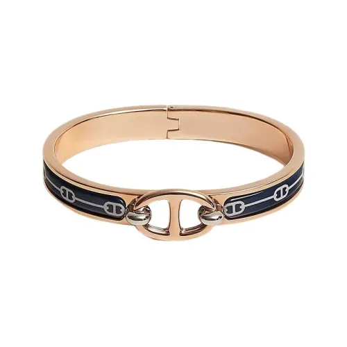 HERMES Mini Clic Chaine d'Ancre Браслеты с эмалью Сиреневый Женские