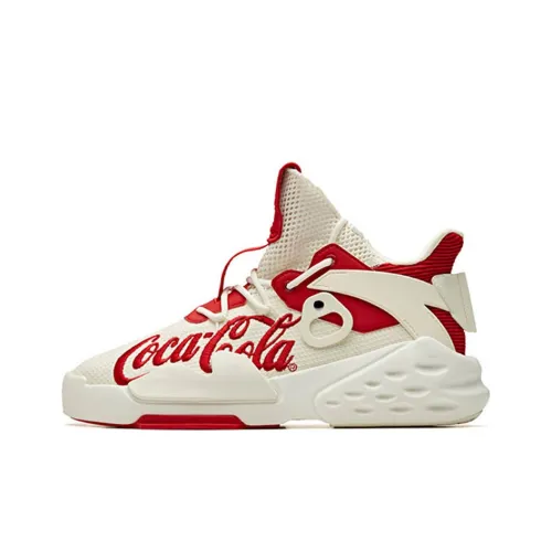 COCA COLA x ANTA Bastard Аbrasion Resistant Дышащий Низкий Топ Спортивная Повседневная Обувь Белый Красный