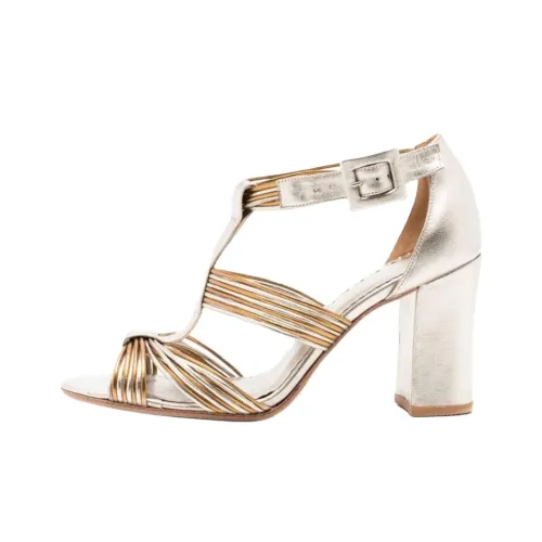 Сара Чофакиан Изабелла Блоу Один Ремень Сандалии 7,5 см Женские Серебристый