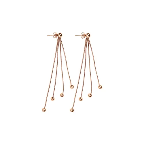 Серьги NATURALLYJOJO из титанового стального сплава женские розовое золото