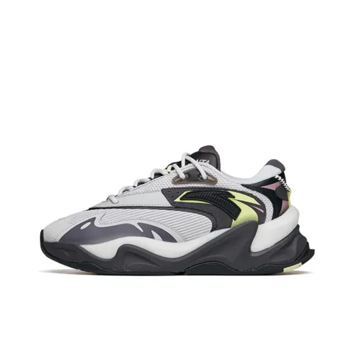 ANTA Импуль Life Collection Амортизаторы Устойчивые к истиранию Низкий Топ Толстая подошва Кроссовки Мужские Серые