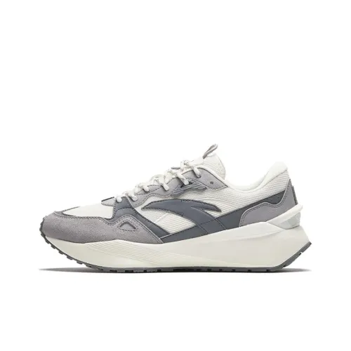 ANTA Наследие Дышащий Амортизация Низкий Топ Casual Мужской Холодный Серый