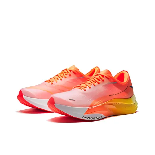 ANTA C202 5 GT Амортизация Легкий Низкий Топ Спринт Беговые кроссовки Мужские Белый Оранжевый