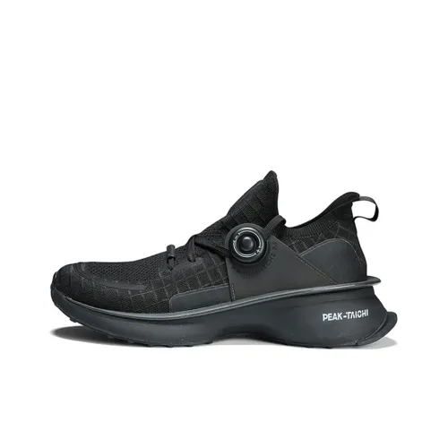 PEAK Tai Ji2,0 Амортизаторы Slip-on Устойчивый к истиранию Низкий Топ Тайцзи Беговые кроссовки Мужской Черный