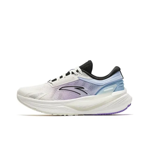 ANTA CC Азотная технология Покрытие Низкий Топ Беговые кроссовки Женские Белые Черные Синие