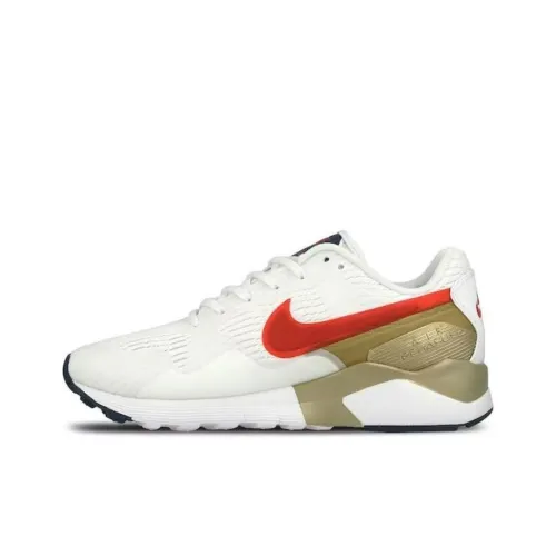 Nike Air Pegasus 92 Устойчивый к истиранию Дышащий Низкий Топ Беговые кроссовки Женские Белые Золотые