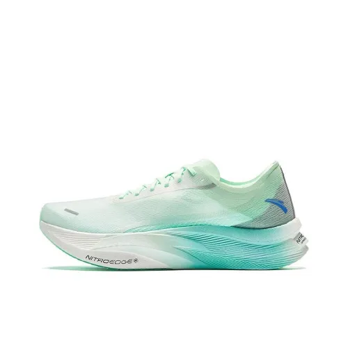 ANTA C202 5 GT Амортизаторы Slip-resistant Низкий топ Марафон Беговые кроссовки Мужские Зеленый синий