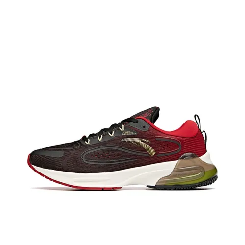 ANTA Tron 1,0 Амортизирующие Дышащие Противоскользящие Устойчивые к истиранию Низкий Топ Беговые кроссовки Мужские Черные Красные