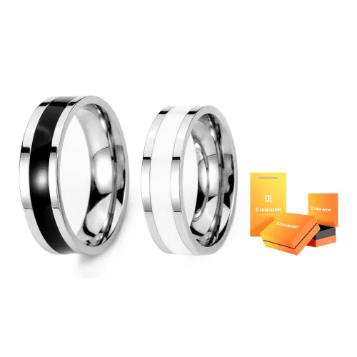 Cooraree Кольца из титанового стального сплава Унисекс