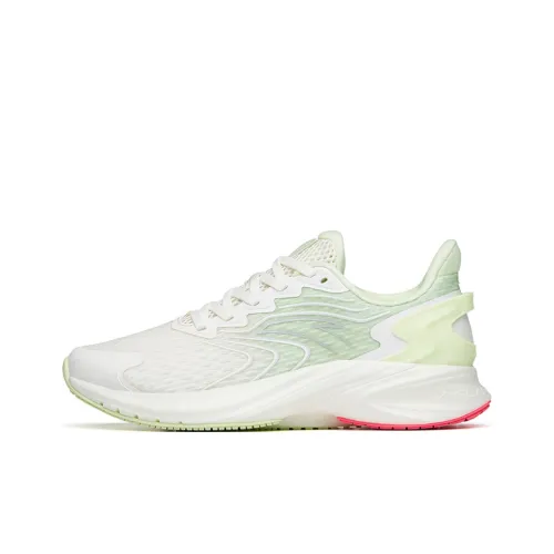 ANTA Antelope Run 2 Устойчивый к истиранию Дышащие Низкие Беговые кроссовки Женские Белый Зеленый