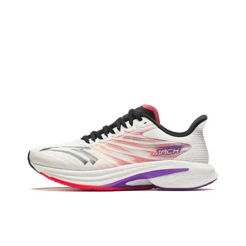 ANTA Mach 4,0 Амортизация Противоскользящие Низкий Отскок Низкие Беговые Кроссовки Мужские Черно-Белые