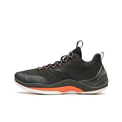 ANTA The Dagger 2 Амортизаторы Slip-resistant устойчивые к истиранию Низкий топ Баскетбольные кроссовки Мужской Угольный Зеленый