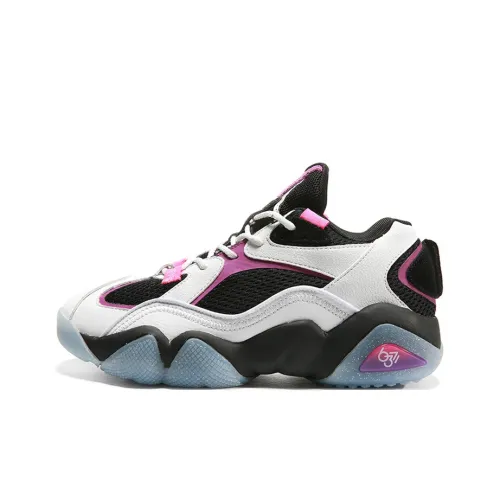 PEAK State Pole 6371 MID Топ Беговые кроссовки Женские Белый Фиолетовый