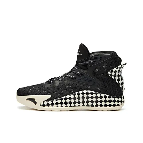 ANTA KT5 High Топ Баскетбольные кроссовки для игры Мужской Черный белый